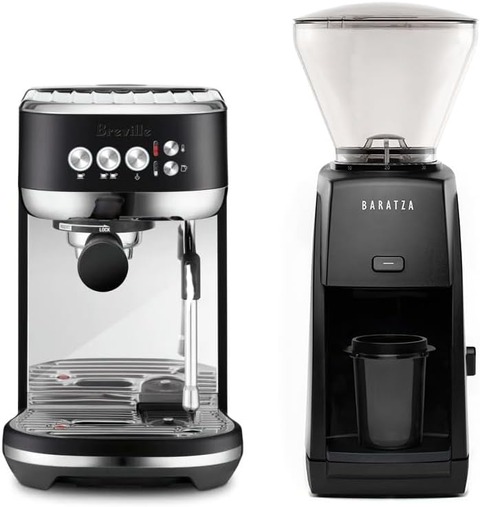 Breville Baratza Encore ESP and Bambino Plus bundle in Black Truffle and Black